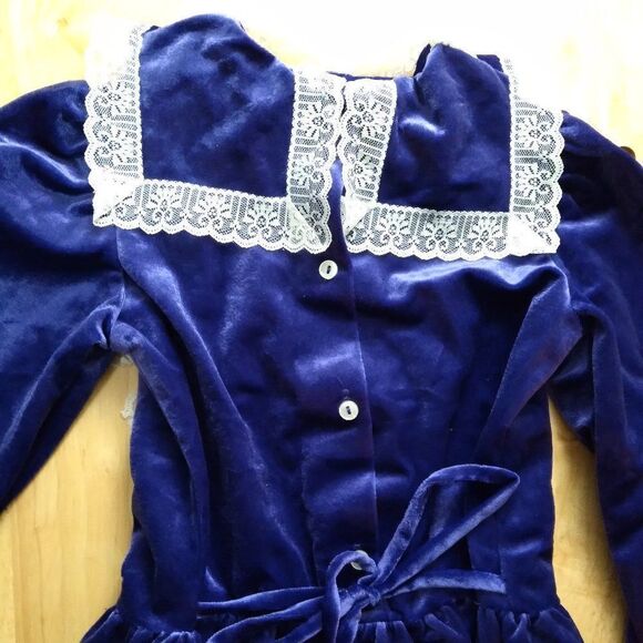 NWT Deadstock Vintage Evy Velveteen Victorian Dress - Picture 4 of 6